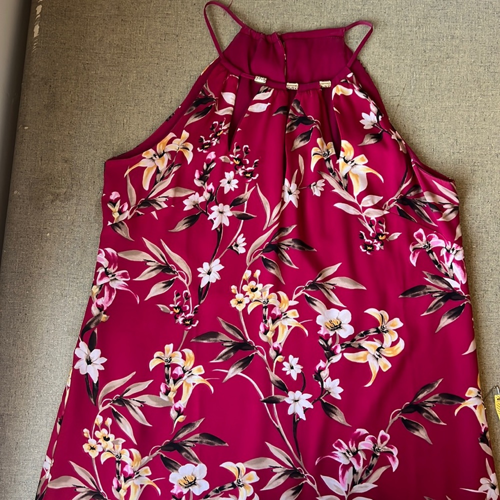 Reversible sleeveless shift dress